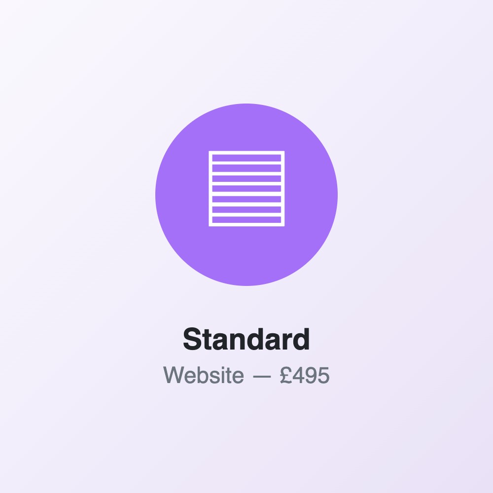 Standard Website — £495