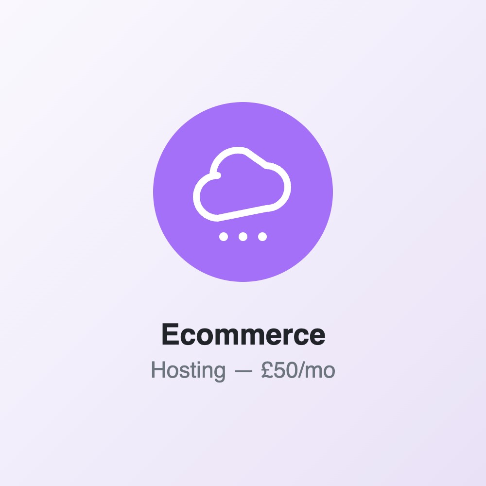 Talpinimas internetinei prekybai — £50/mėn